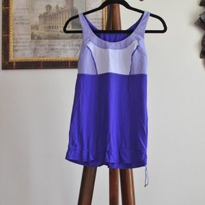Lululemon purple striped tank top